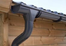 Dachrinnenset Zink für Satteldach bis 3,4 m