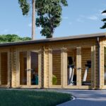 Blockbohlenhaus Marion 44mm