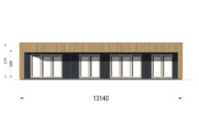 Holzhaus KULM 3 (66 mm + Holzverschalung) 70m² Isoliert - Image 8