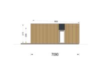 Holzhaus KULM 3 (66 mm + Holzverschalung) 70m² Isoliert - Image 11