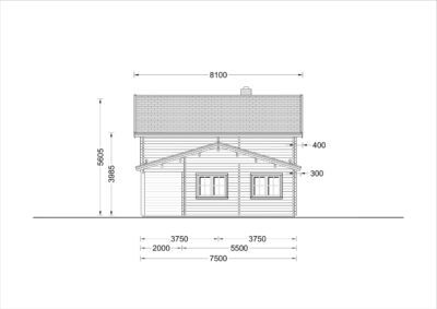 Holzwohnhaus DACHSTEIN , 66 mm + Holzverschalung), 108 m² + 13 m² Terrasse - Image 8