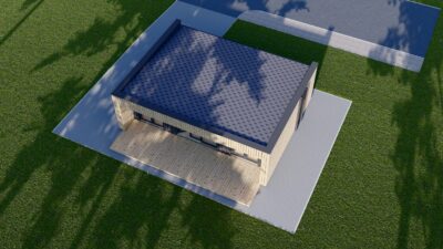 Holzhaus KULM 1 (66 mm + Holzverschalung) 48 m² Isoliert - Image 7