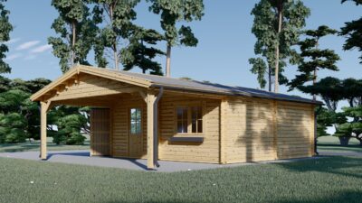 Doppelgarage (44 mm) 6x6m mit Carport 3x6m, 54m² - Image 6