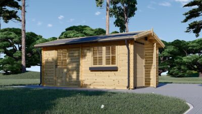 Einzelgarage aus Holz(44 mm), 3.2x5.2m, 16 m² - Image 4