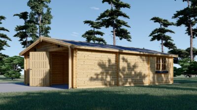 Doppelgarage aus Holz (44mm), 6x9 m, 54m² - Image 2