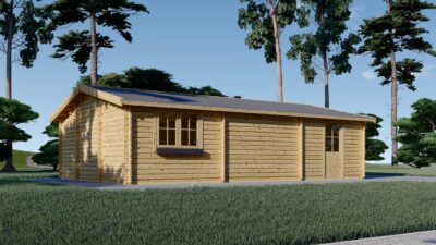 Doppelgarage aus Holz (44mm), 6x9 m, 54m² - Image 5