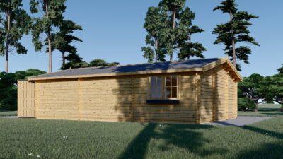 Doppelgarage aus Holz (44mm), 6x9 m, 54m² - Image 4