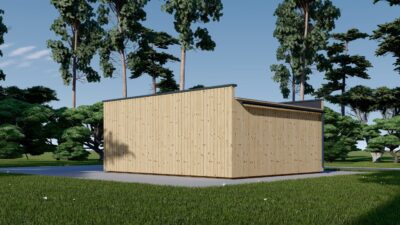 Holzgarage mit Flachdach (34mm + Holzverschalung), 5x6m, 30m² - Image 7