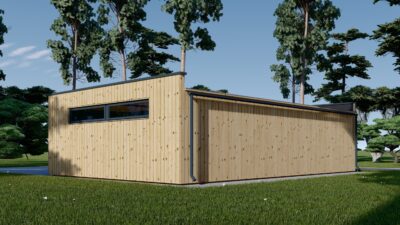 Dreifachgarage mit Flachdach (34mm + Holzverschalung), 9x6m, 54m² - Image 7