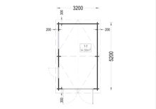Einzelgarage aus Holz(44 mm), 3.2x5.2m, 16 m² - Image 7
