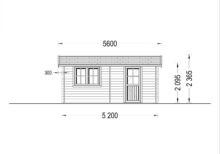 Einzelgarage aus Holz(44 mm), 3.2x5.2m, 16 m² - Image 9