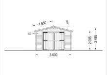 Einzelgarage aus Holz (44 mm), 3.6x5.4 m, 20 m² - Image 7
