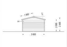 Einzelgarage aus Holz (44 mm), 3.6x5.4 m, 20 m² - Image 9