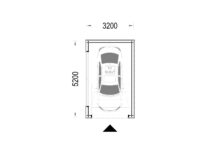 Holzgarage mit Flachdach(34mm + Holzverschalung), 3,2x5,2m, 16,6m² - Image 9
