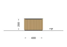 Holzgarage mit Flachdach mit 34mm + Holzverschalung, 4x6m, 24m² - Image 12