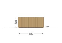 Holzgarage mit Flachdach mit 34mm + Holzverschalung, 4x6m, 24m² - Image 8