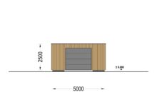 Holzgarage mit Flachdach (34mm + Holzverschalung), 5x6m, 30m² - Image 10
