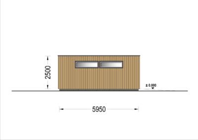 Dreifachgarage mit Flachdach (34mm + Holzverschalung), 9x6m, 54m² - Image 13