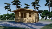 Gartenhaus aus Holz OLIVER (44mm), 4x3m, 12m²
