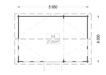 Gartenhaus DORA, 6x4 m, 24 m² - Image 7