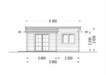 Gartenhaus HELENE 6x4m, 24m² mit 12.5m² Terrasse - Image 7