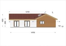 Bungalow Neusiedl (66 mm + Holzverschalung), Isoliert 129 m² - Image 3