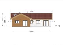 Bungalow Neusiedl (66 mm + Holzverschalung), Isoliert 129 m² - Image 4