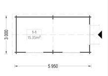 Gartenhaus STRAUBING, 3x6m, 18m² - Image 7
